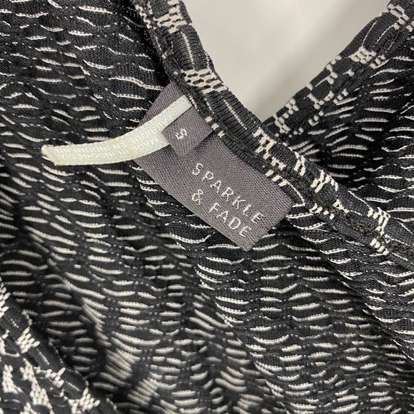 Urban outfitters black white stretch skater dress - Picture 5 of 6